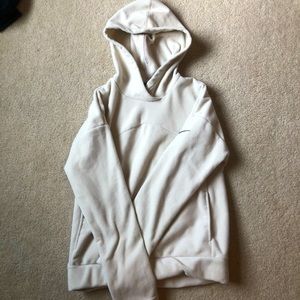 Fuzzy beige Nike sweatshirt, size Xs